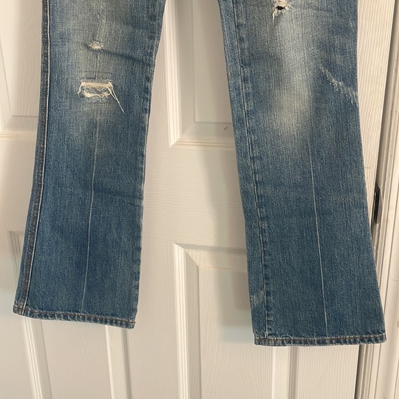 Ralph Lauren low rise distressed boot cut jeans - Picture 4 of 5